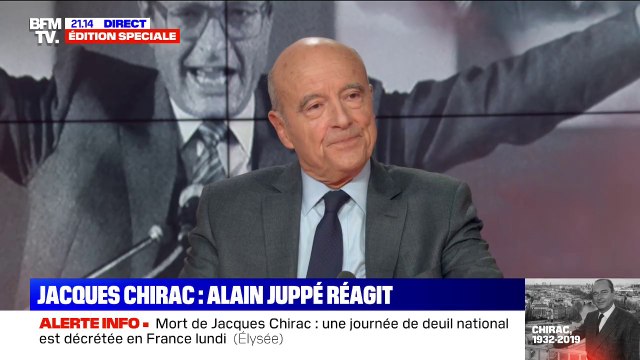 Alain Juppé: Jacques Chirac a toujours su trouver le bon mot, au bon moment, pour venir en soutien