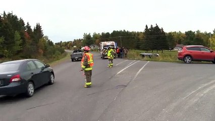Sortie de route à Riviere-Verte