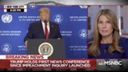 MSNBC's Nicolle Wallace Cuts Away From Trump's Ukraine Speech to Fact-Check Him | THR News