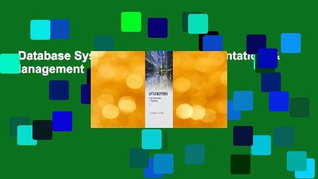 Database Systems: Design, Implementation, & Management Review