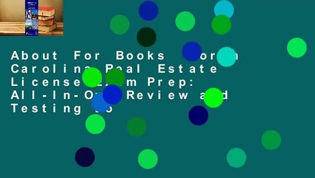 About For Books  North Carolina Real Estate License Exam Prep: All-In-One Review and Testing to