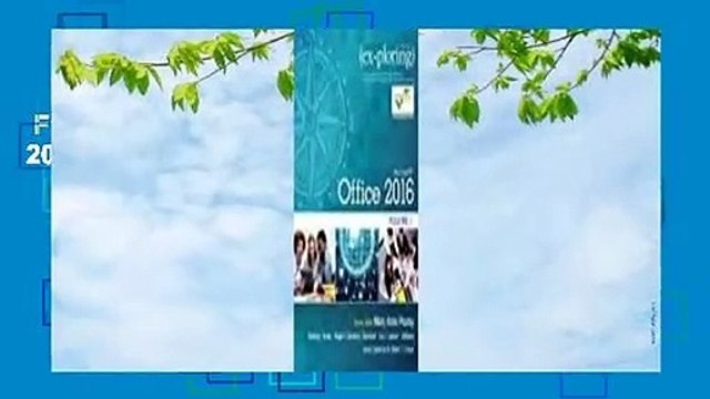 Full version Exploring Microsoft Office 2016 Volume 1 For Kindle