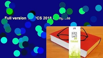 HCPCS Level II 2018 Professional Edition Codebook