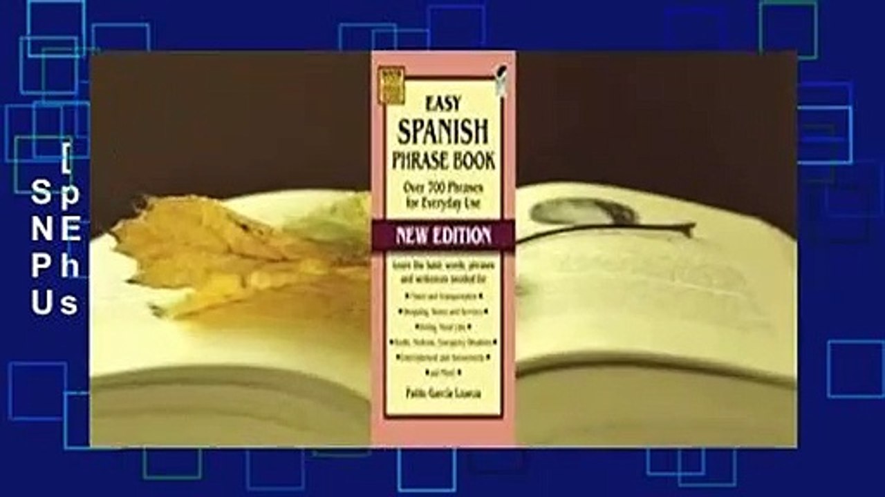 [NEW RELEASES]  Easy Spanish Phrase Book NEW EDITION: Over 700 Phrases for Everyday Use