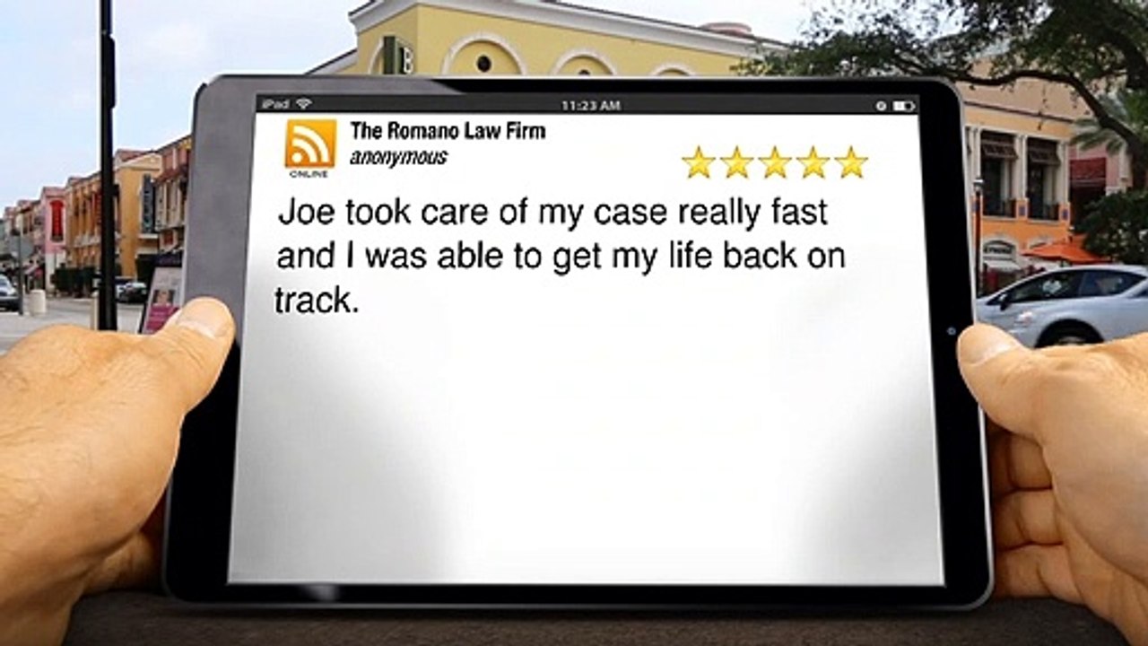 The Romano Law Firm Cleveland Exceptional 5 Star Review by anonymous (216) 621-7777