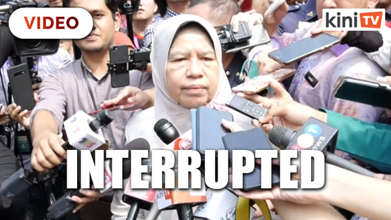 Zuraida's press conference interrupted by chants of "Catch the murderer"
