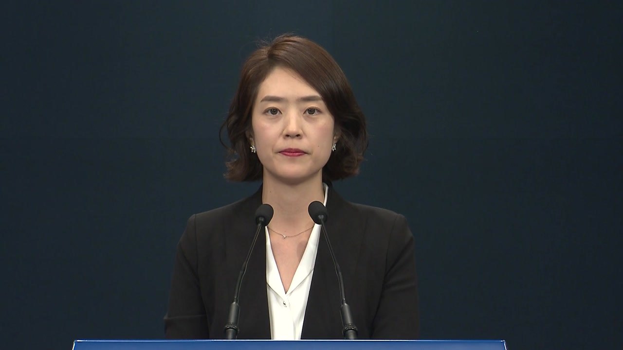 고민정 청와대 대변인 현안 관련 브리핑 / YTN