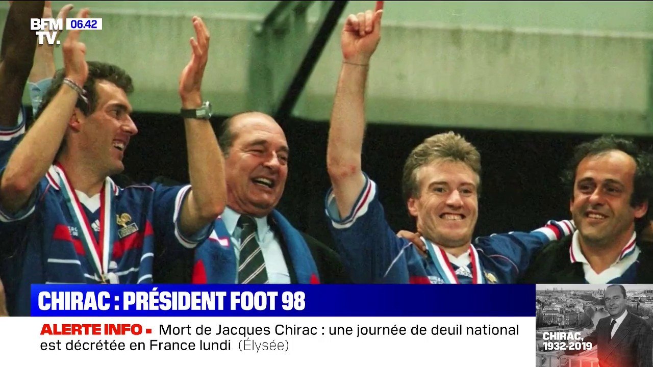 Jacques Chirac, président indissociable de la Coupe du monde 98