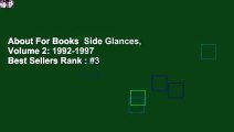 About For Books  Side Glances, Volume 2: 1992-1997  Best Sellers Rank : #3