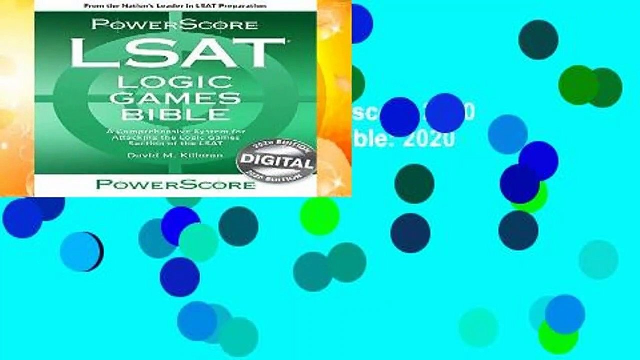 About For Books  The Powerscore 2020 Digital LSAT Logic Games Bible: 2020 Digital LSAT Edition