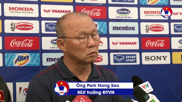 HLV trưởng Park Hang-seo: “Chúng ta phải nỗ lực thì vận may mới đến” | VFF Channel