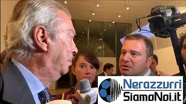 Moratti, intervistato alla Triennale per l'evento Milano Calcio City