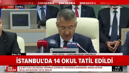 Cumhurbaşkanı Yardımcısı: İstanbul'da hasarlı bina sayısı 473