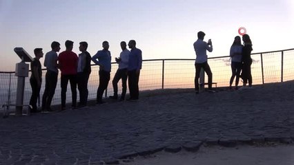 Harput'ta gün batımı karpostallık görüntüler oluşturuyor