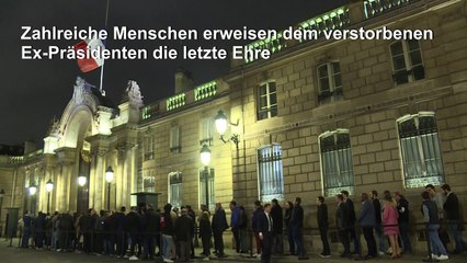 Pariser trauern um Chirac
