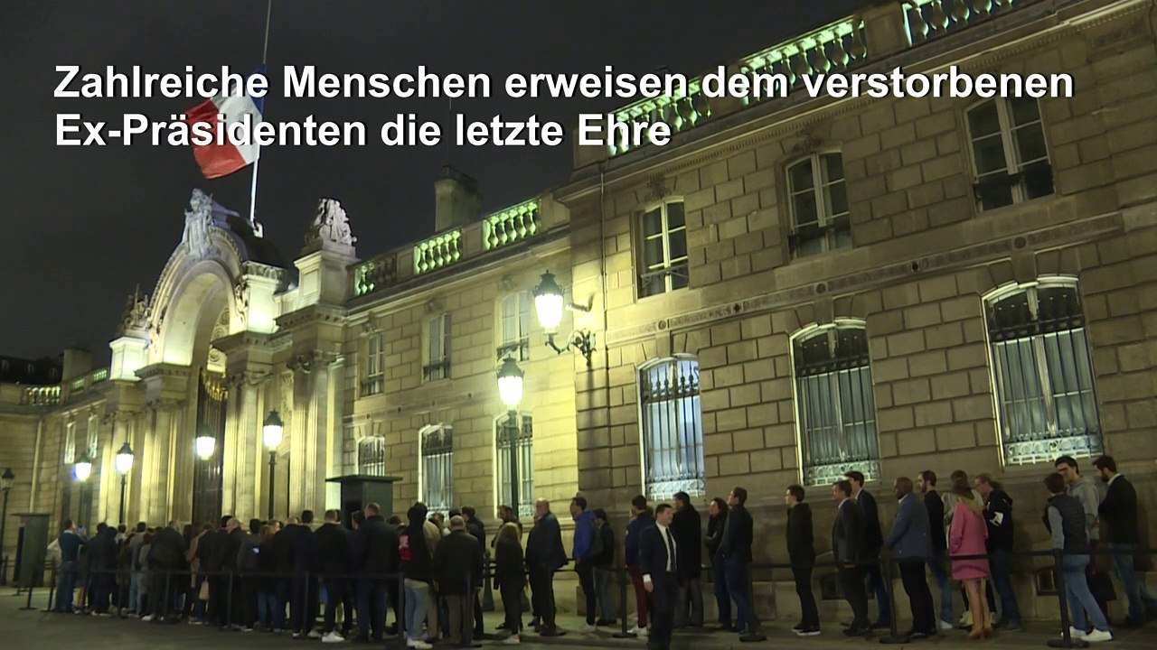 Pariser trauern um chirac