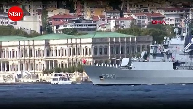 Preveze Deniz Zaferi’nin 481. yıl dönümü!; Savaş gemileri Boğaz’dan geçti�