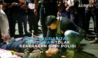 Aksi Solidaritas Wartawan Tolak Kekerasan dari Polisi
