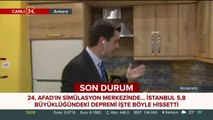 24 TV AFAD'ın simülasyon merkezinde