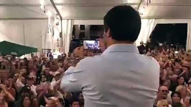 Salvini accolto alla Festa della Lega a Genova (27.09.19)