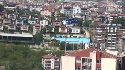 Kırsal alanda çıkan yangın Asi Nehri’nden alınan suyla yangını söndürüldü