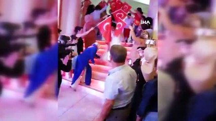 Fırat Kalkanı gazisine nişanlısından düğün sürprizi