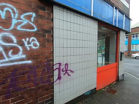 Graffiti blighting Sheffield neighbourhood