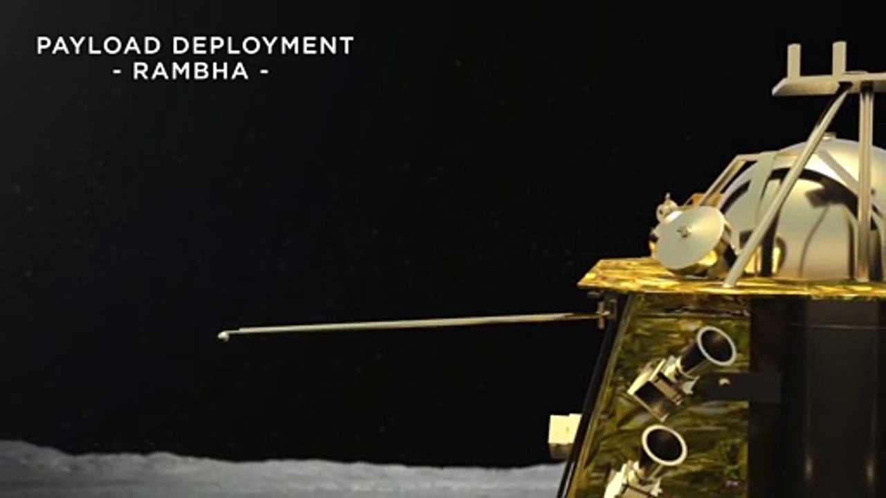 El aterrizador lunar Vikram de la India se busc...