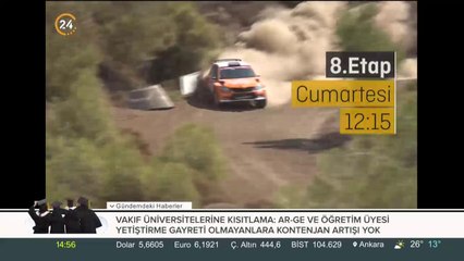 8. Etap cumartesi 12.15'te 24 TV'de