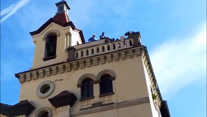 Lanzamiento del chupinazo de San Fermín de Aldapa 2019