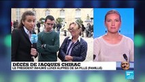 Décès de Jacques Chirac : les files d'attente s'allongent devant l'Elysée