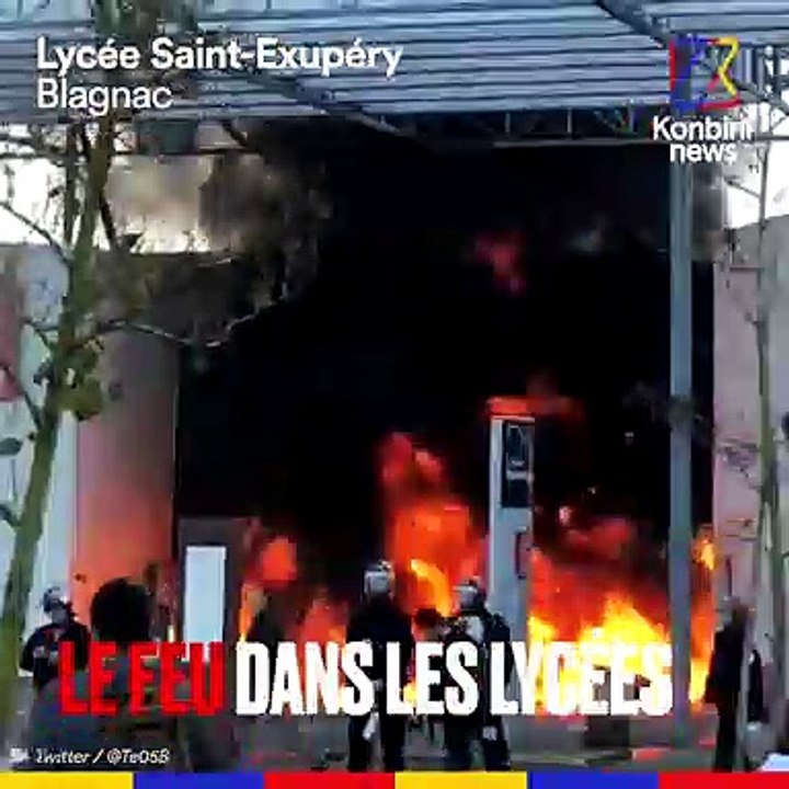 Le feu dans les lycées