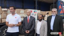 Report TV - Ambasada e Kuvajtit dhe Bashkia e Tiranës, ndihma për familjet e prekura nga tërmeti