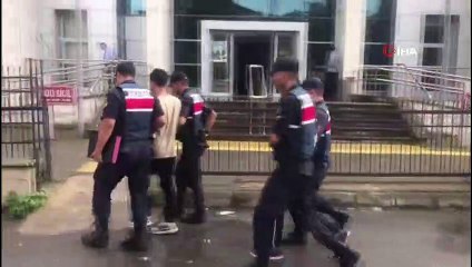 Biri etrafı kolaçan etmiş, diğeri de evin duvarına işemişti...Fındık hırsızları adliyeye sevk edildi