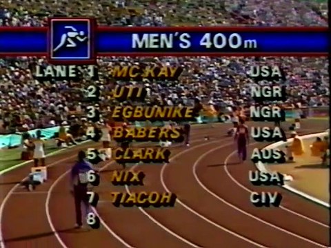 Olympic Games 1984 Los Angeles - Men's 400m Final