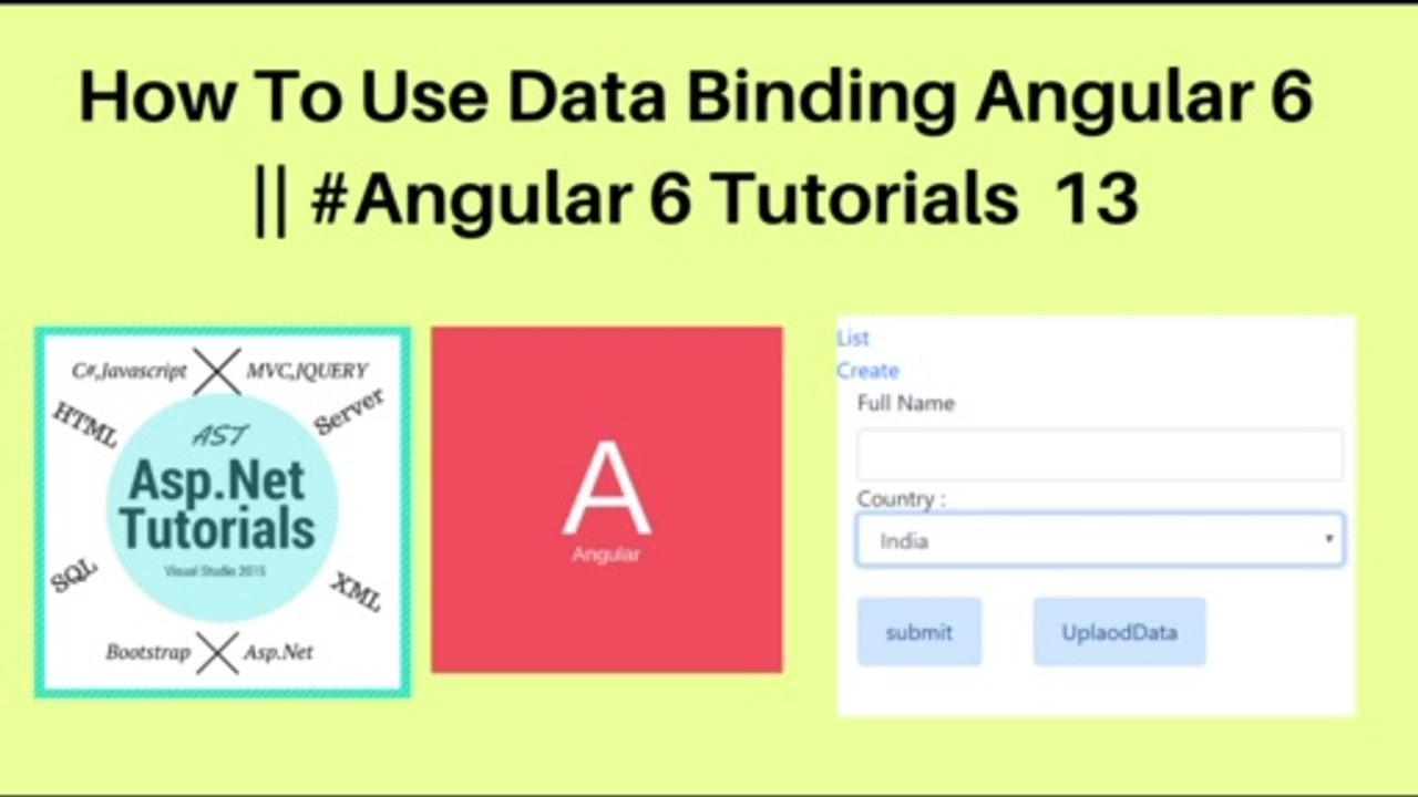 How to use data binding in angular 6 || #angular 6 tutorials 13