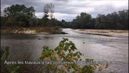 Après les travaux à la confluence du Doubs et de la Loue