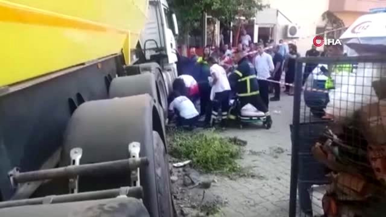 Milas'ta kontrolden çıkan tır etrafı savaş alanına çevirdi: 1 ölü