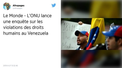Venezuela. L'Onu lance une enquête sur les violations des droits humains