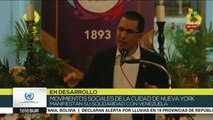 Canciller Arreaza participa en NY en acto de solidaridad con Venezuela