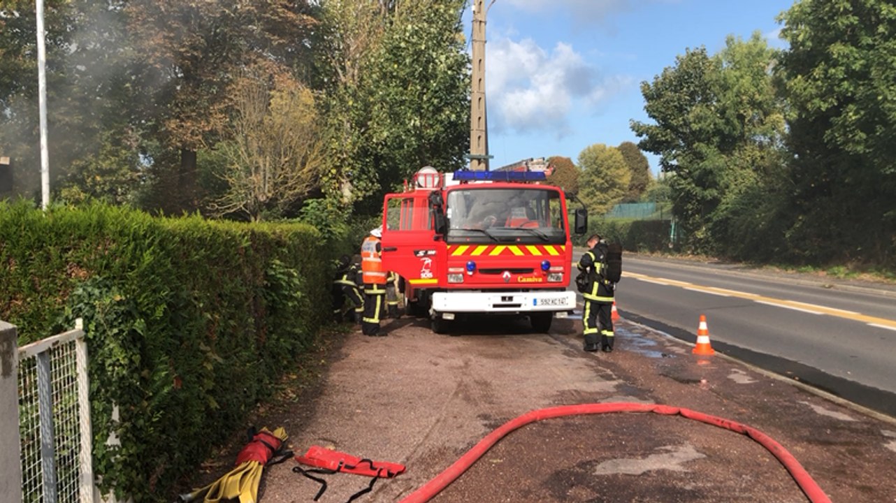 L’ancienne gendarmerie en flammes pour un exercice