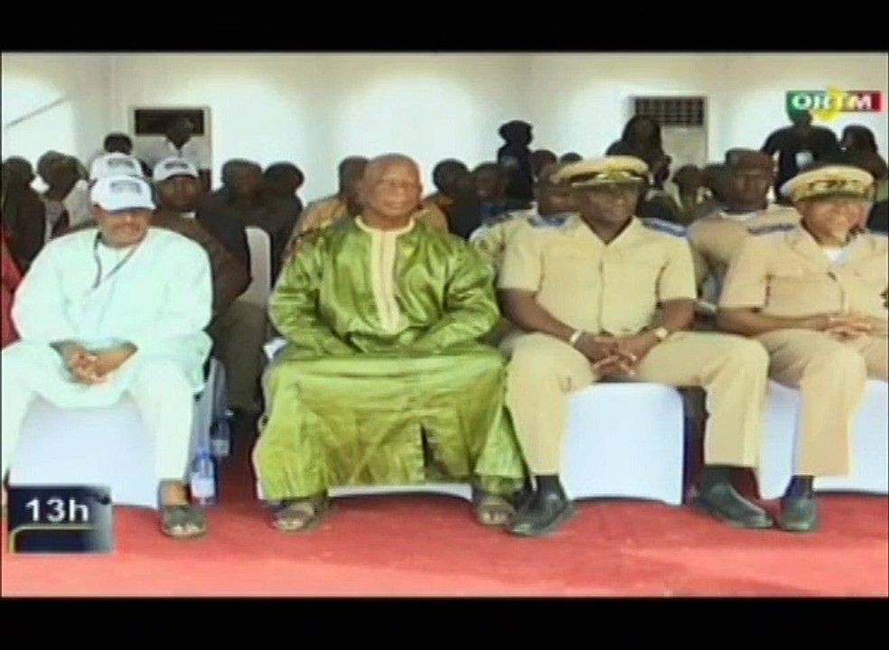 ORTM - Cérémonie de pose de la première pierre des infrastructures pédagogique 2ème phase de la Cité Universitaire de Kabala par le Premier ministre, Dr Boubou Cissé