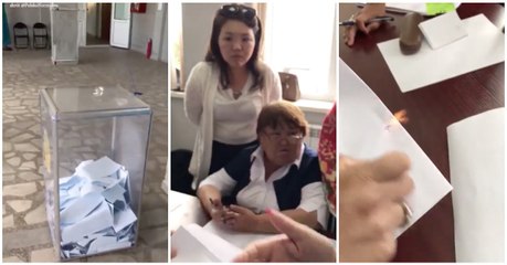 Tinta "especial" é encontrada em canetas nas cabines de votação no Cazaquistão