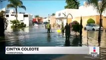 Severas inundaciones en Puebla por intensa tormenta