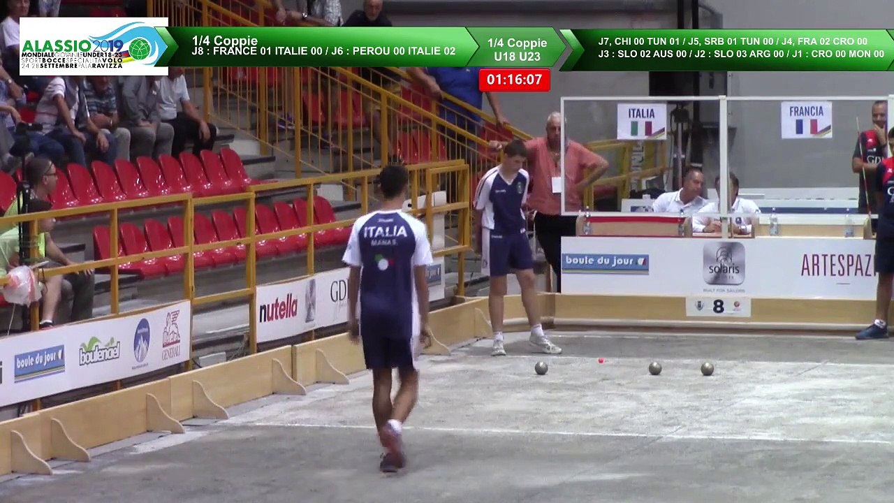 Quarts de finale double U18 et U23, Mondial Jeunes U18 et U23, Alassio 2019