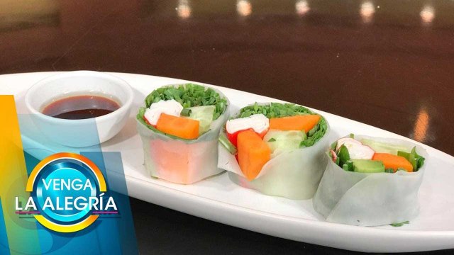 RECETA: ¿Botana nutritiva? Estos Rollos de papel de arroz son la mejor opción. | Venga La Alegría