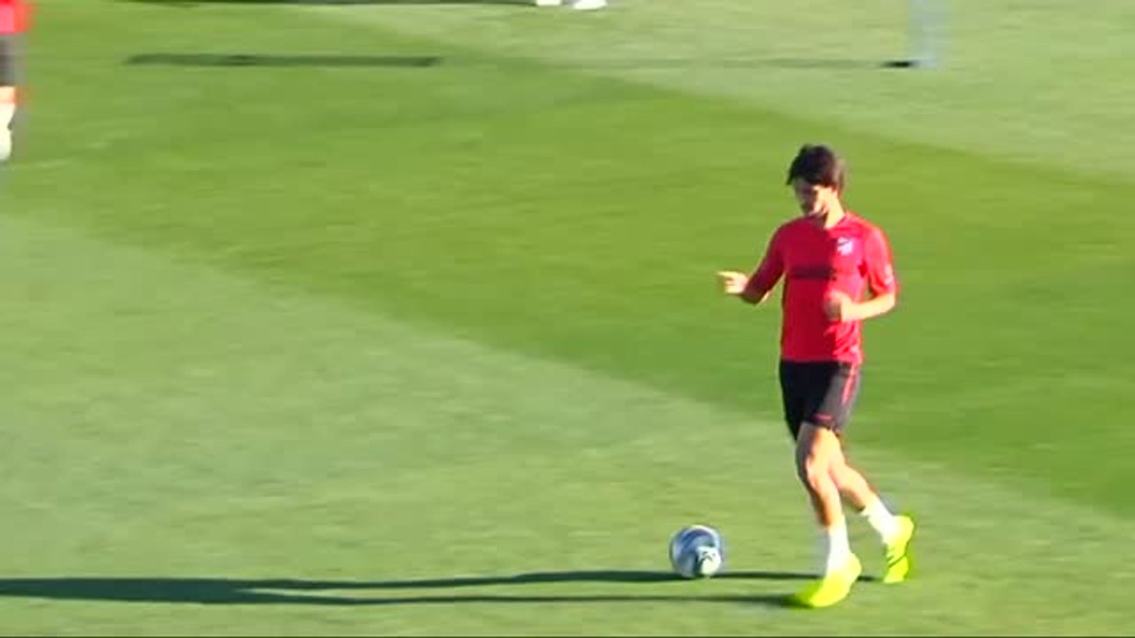 El Atlético entrena y se confirma que Morata no podrá jugar el derbi