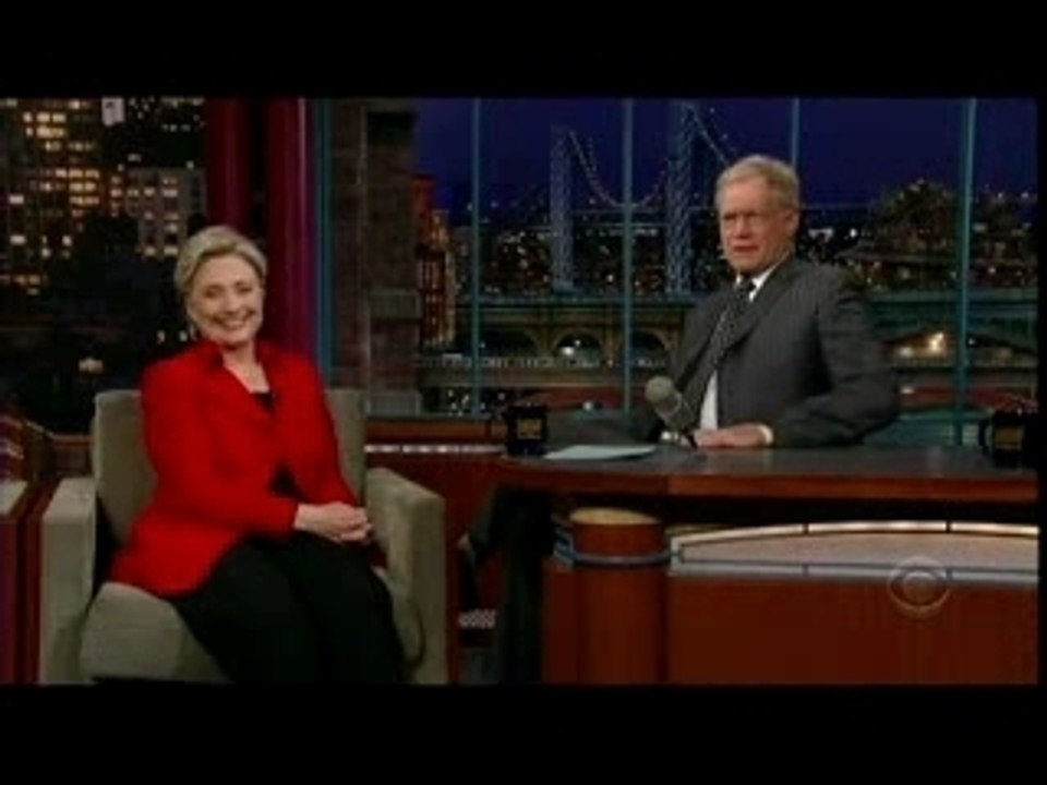 David Letterman Senator Hilary Clinton Part 2 Feb 4th 2008