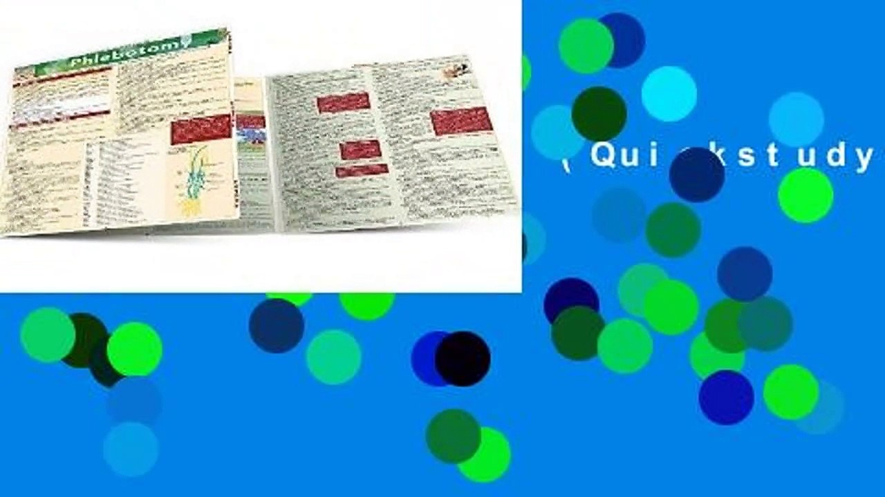 [FREE] Phlebotomy (Quickstudy: Academic)