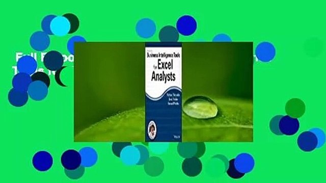 Full E-book Microsoft Business Intelligence Tools for Excel Analysts Complete